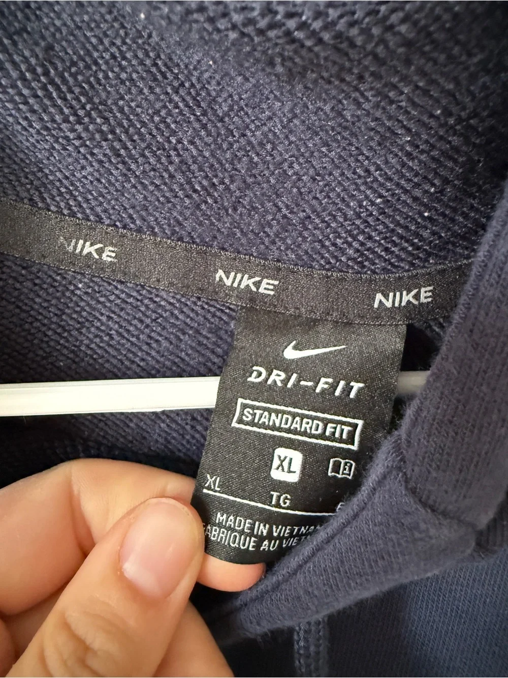 Nike Men’s Colorblock Blue/Black/Gray Pullover Hoodie